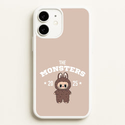 Cute Monster 2025 Biege  - Plushy Phone Case for iPhone 11