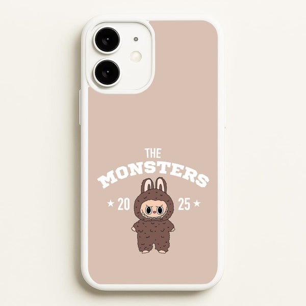 Cute Monster 2025 Biege  - Plushy Phone Case for iPhone 11