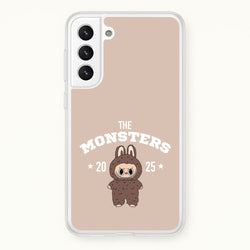 Cute Monster 2025 Biege  - Plushy Phone Case for Galaxy S22 Plus