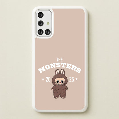 Cute Monster 2025 Biege  - Plushy Phone Case for Galaxy A71