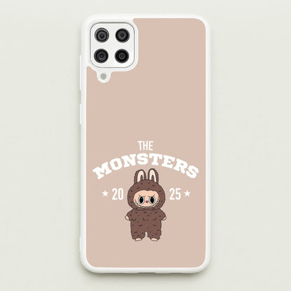 Cute Monster 2025 Biege  - Plushy Phone Case for Galaxy A12