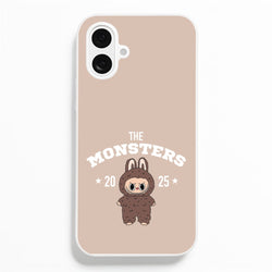Cute Monster 2025 Biege  - Plushy Phone Case for iPhone 16 Plus