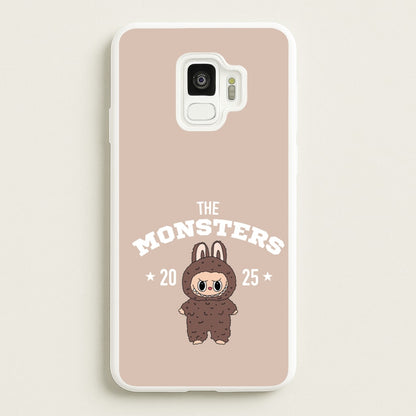 Cute Monster 2025 Biege  - Plushy Phone Case for Galaxy S9