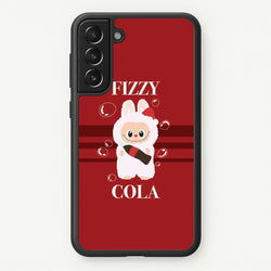 Fizzy Cola Monster  - Plushy Phone Case for Galaxy S21 Plus