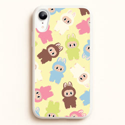 Colourful Little Monsters Pattern  - Plushy Phone Case for iPhone XR