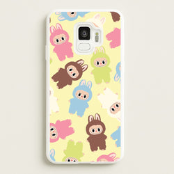 Colourful Little Monsters Pattern  - Plushy Phone Case for Galaxy S9