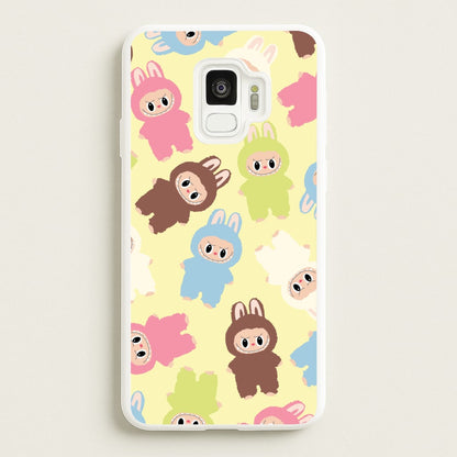 Colourful Little Monsters Pattern  - Plushy Phone Case for Galaxy S9
