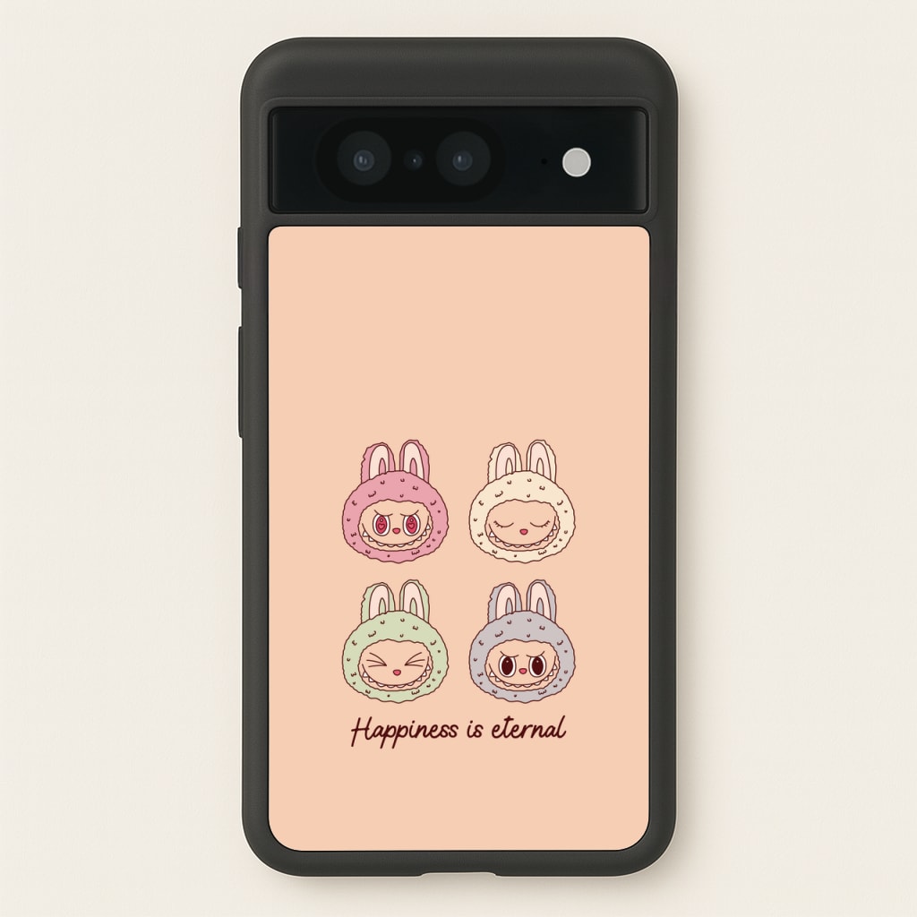 Happiness Is Eternal Monsters  - Plushy Phone Case for Google Pixel 8