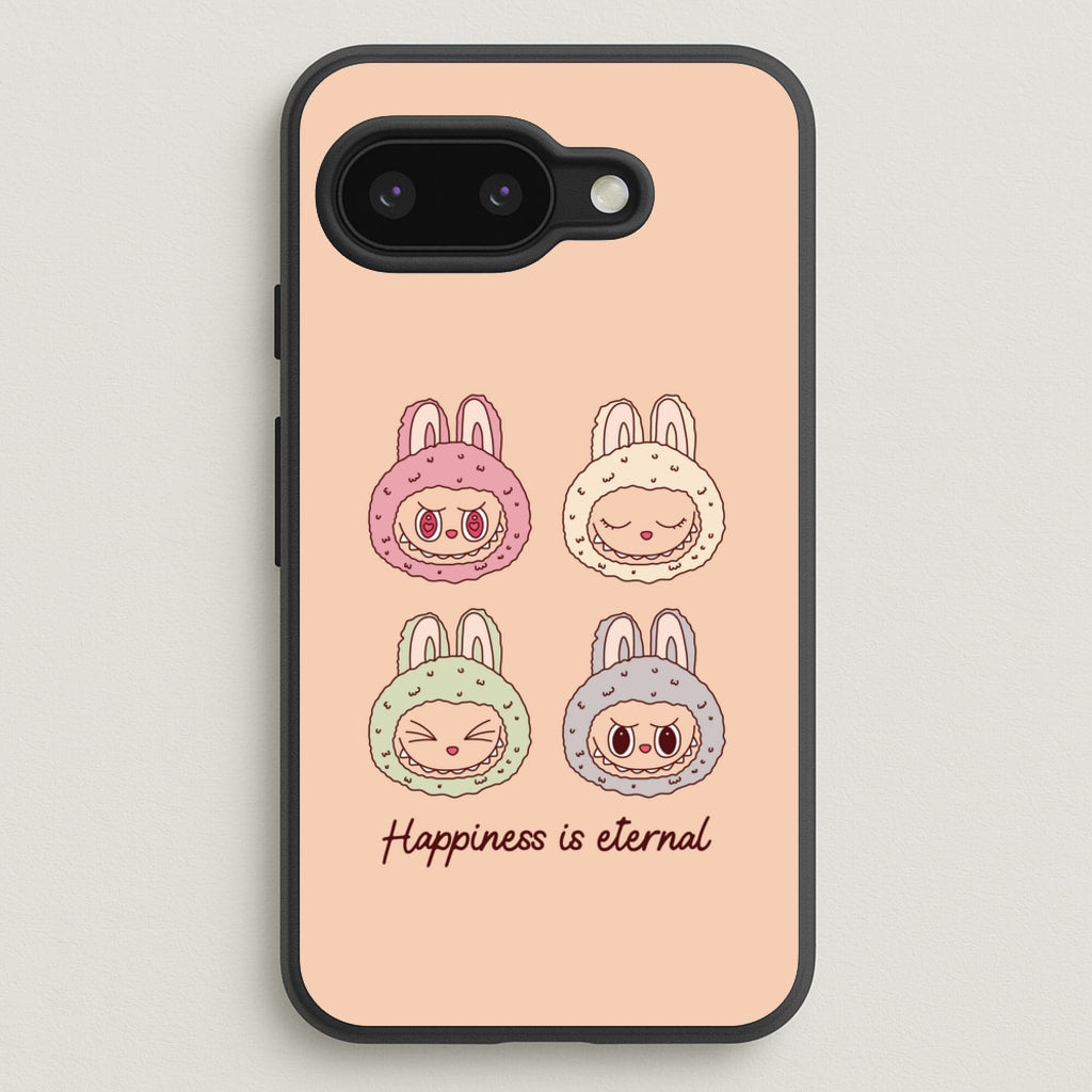 Happiness Is Eternal Monsters  - Plushy Phone Case for Google Pixel 9a