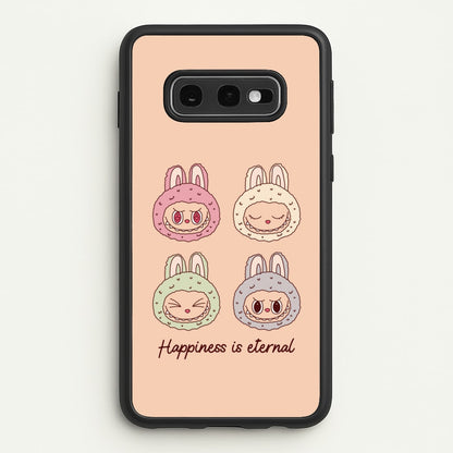 Happiness Is Eternal Monsters  - Plushy Phone Case for Galaxy S10e
