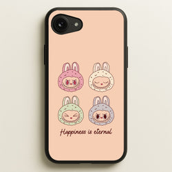 Happiness Is Eternal Monsters  - Plushy Phone Case for iPhone 16e