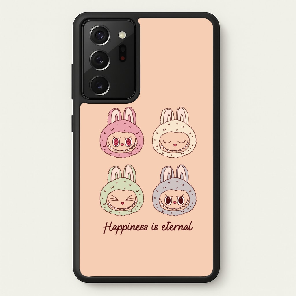 Happiness Is Eternal Monsters  - Plushy Phone Case for Galaxy Note 20 Ultra