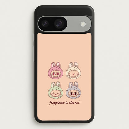 Happiness Is Eternal Monsters  - Plushy Phone Case for Google Pixel 9 / 9 Pro