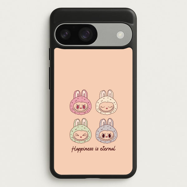 Happiness Is Eternal Monsters  - Plushy Phone Case for Google Pixel 9 / 9 Pro