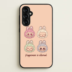 Happiness Is Eternal Monsters  - Plushy Phone Case for Galaxy A54