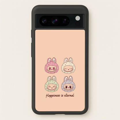 Happiness Is Eternal Monsters  - Plushy Phone Case for Google Pixel 8 Pro