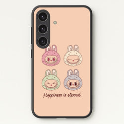Happiness Is Eternal Monsters  - Plushy Phone Case for Galaxy S25 Plus