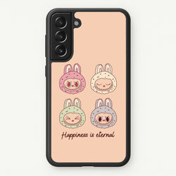 Happiness Is Eternal Monsters  - Plushy Phone Case for Galaxy S21 Plus