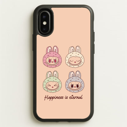 Happiness Is Eternal Monsters  - Plushy Phone Case for iPhone X / XS