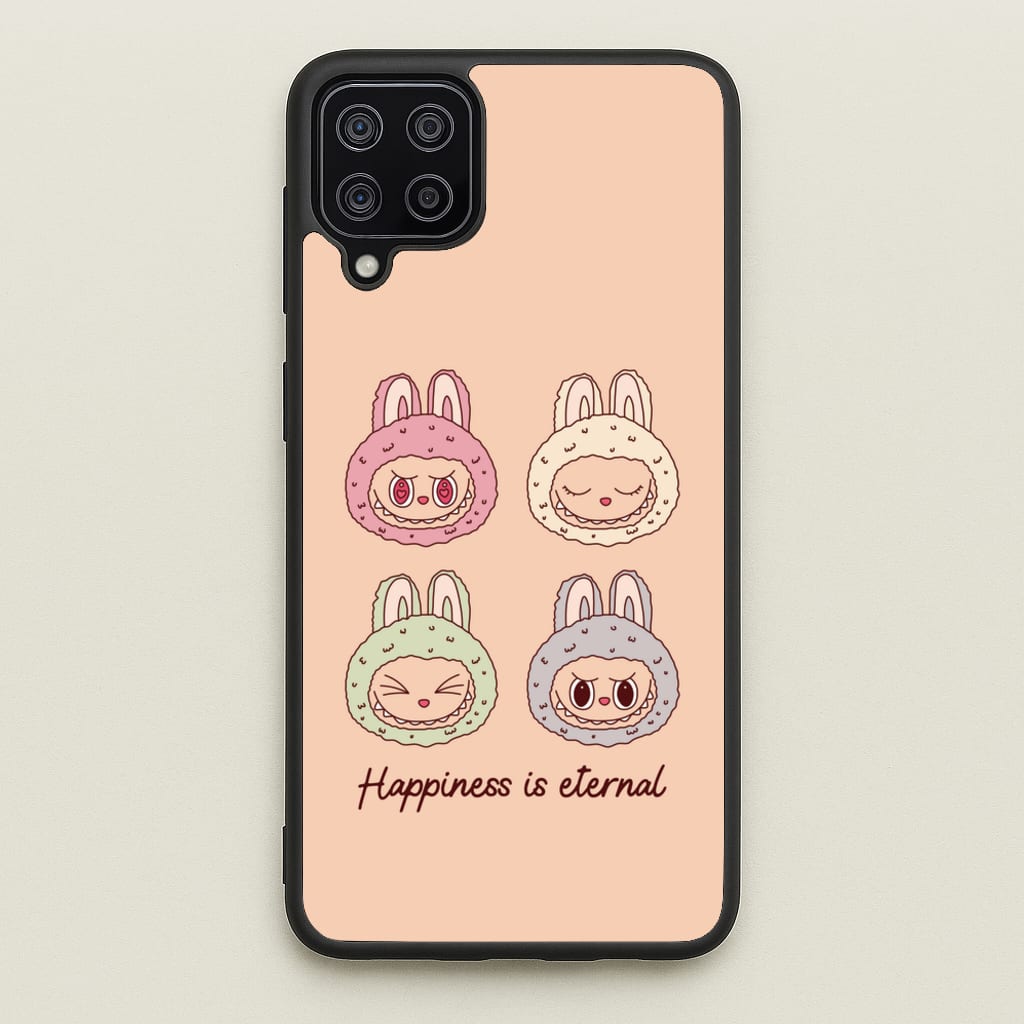 Happiness Is Eternal Monsters  - Plushy Phone Case for Galaxy A12