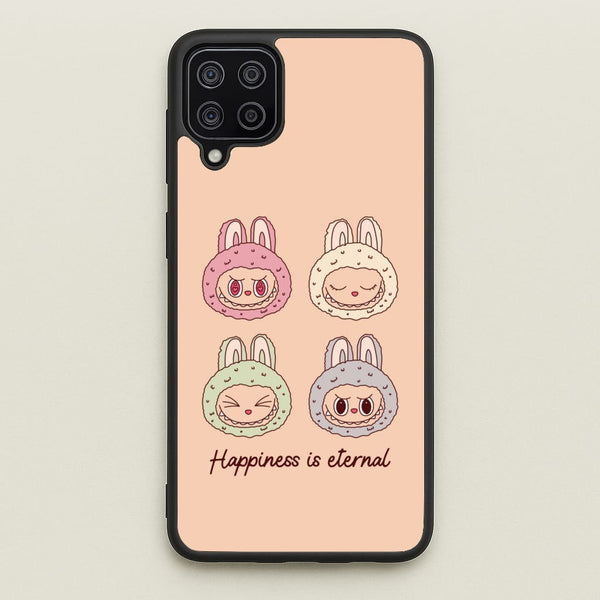 Happiness Is Eternal Monsters  - Plushy Phone Case for Galaxy A12