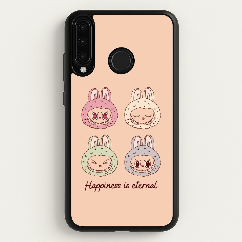 Happiness Is Eternal Monsters  - Plushy Phone Case for Huawei P30 Lite