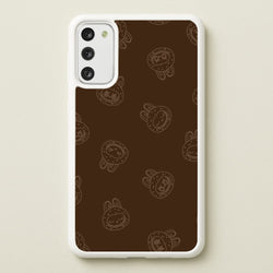 Monsters Outline Pattern I  - Plushy Phone Case for Galaxy S20FE