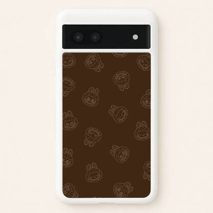 Monsters Outline Pattern I  - Plushy Phone Case for Google Pixel 7a
