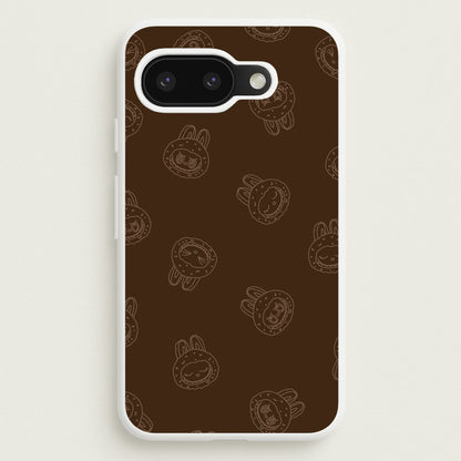 Monsters Outline Pattern I  - Plushy Phone Case for Google Pixel 9a