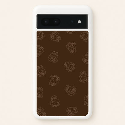 Monsters Outline Pattern I  - Plushy Phone Case for Google Pixel 7