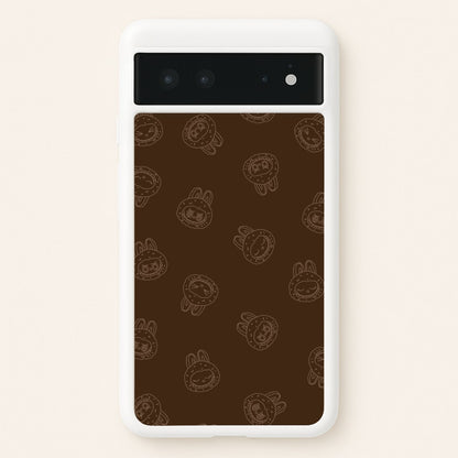 Monsters Outline Pattern I  - Plushy Phone Case for Google Pixel 6