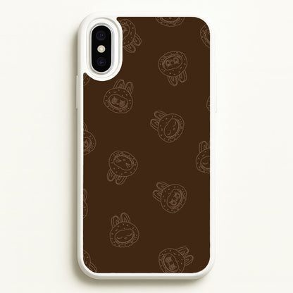 Monsters Outline Pattern I  - Plushy Phone Case for iPhone XS Max