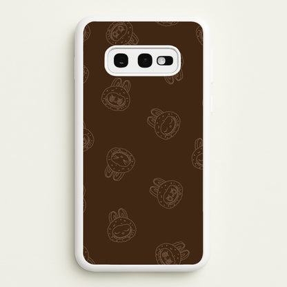Monsters Outline Pattern I  - Plushy Phone Case for Galaxy S10e