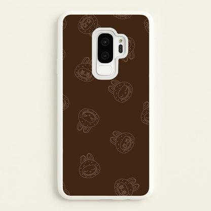 Monsters Outline Pattern I  - Plushy Phone Case for Galaxy S9 Plus