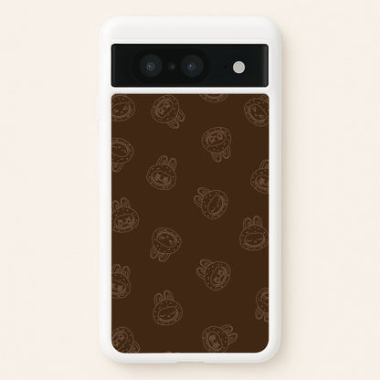 Monsters Outline Pattern I  - Plushy Phone Case for Google Pixel 8