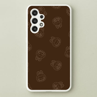 Monsters Outline Pattern I  - Plushy Phone Case for Galaxy A13