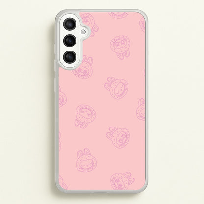 Monsters Outline Pattern II  - Plushy Phone Case for Galaxy A36
