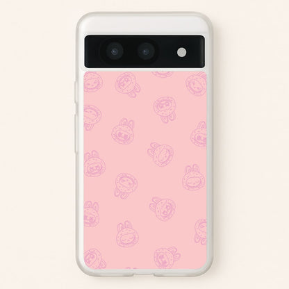 Monsters Outline Pattern II  - Plushy Phone Case for Google Pixel 8a