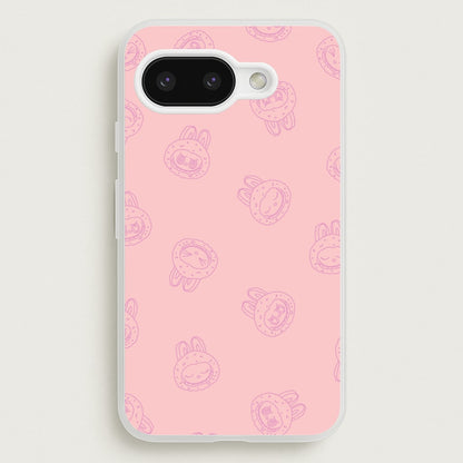 Monsters Outline Pattern II  - Plushy Phone Case for Google Pixel 9a
