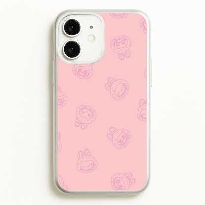 Monsters Outline Pattern II  - Plushy Phone Case for iPhone 11