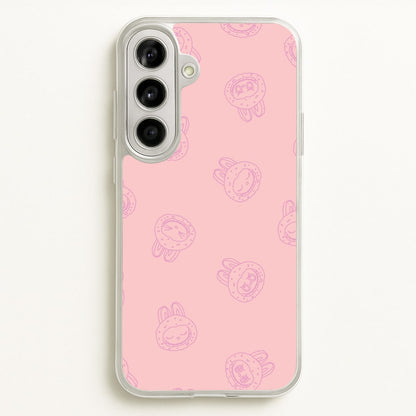 Monsters Outline Pattern II  - Plushy Phone Case for Galaxy A56