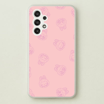Monsters Outline Pattern II  - Plushy Phone Case for Galaxy A13