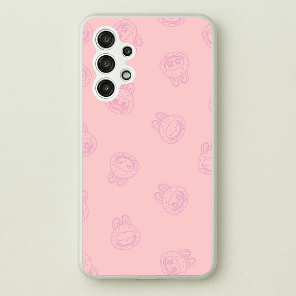 Monsters Outline Pattern II  - Plushy Phone Case for Galaxy A13