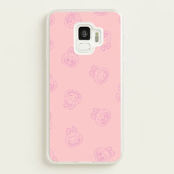 Monsters Outline Pattern II  - Plushy Phone Case for Galaxy S9