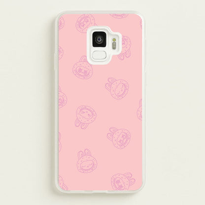 Monsters Outline Pattern II  - Plushy Phone Case for Galaxy S9