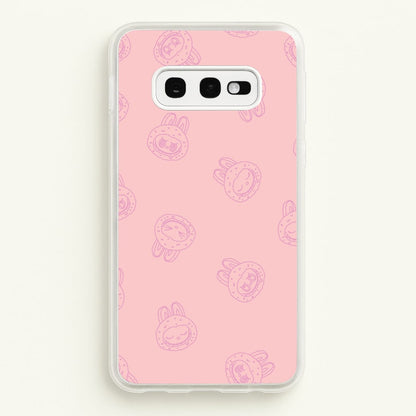 Monsters Outline Pattern II  - Plushy Phone Case for Galaxy S10e