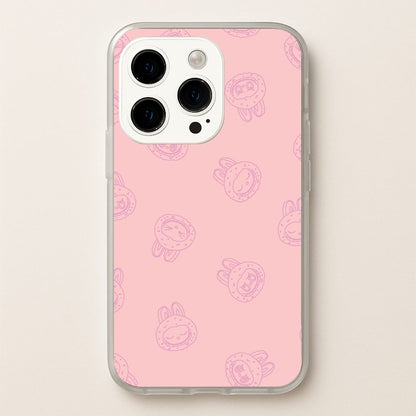 Monsters Outline Pattern II  - Plushy Phone Case for iPhone 15 Pro Max