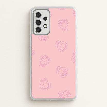 Monsters Outline Pattern II  - Plushy Phone Case for Galaxy A52 / A52s