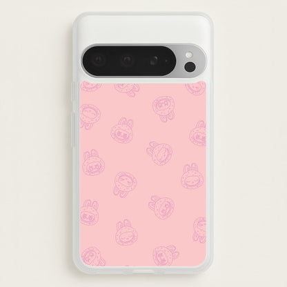 Monsters Outline Pattern II  - Plushy Phone Case for Google Pixel 9 Pro XL