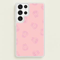 Monsters Outline Pattern II  - Plushy Phone Case for Galaxy S22 Ultra